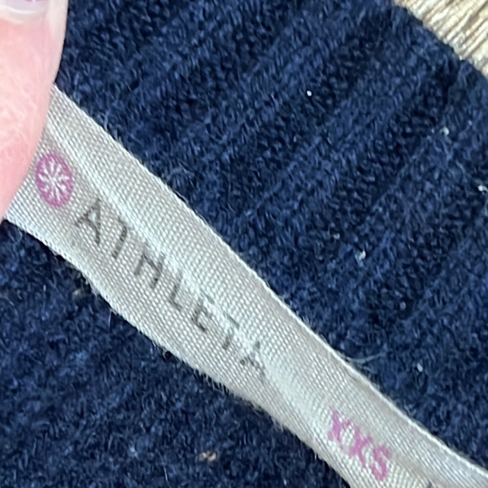 Athleta Navy Wool/Cashmere Relaxed Fit Pullover Sweater Size XXS - Picture 2 of 12